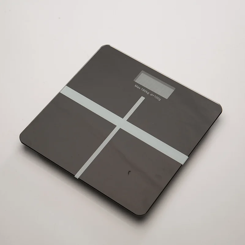 180kg smart digital body weight bathroom scale with 6mm tempered glass