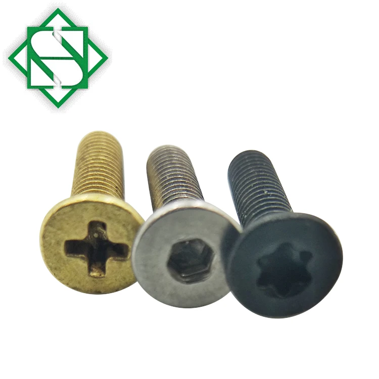 Satin Nickel Socket Head Cap Screws Flat Head Machine Screw