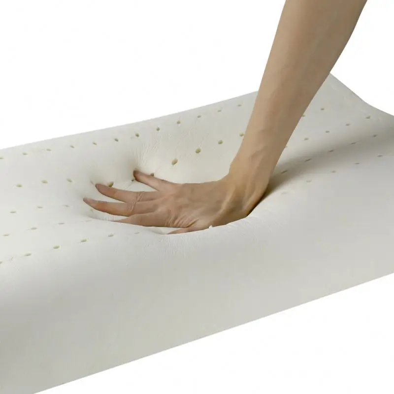 Fabric Ventilated Natural Foam Latex Pillow