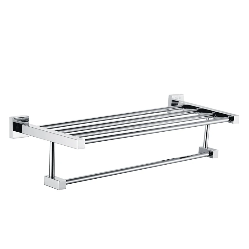 Stainless steel 304 square base towel rack bathroom accessories