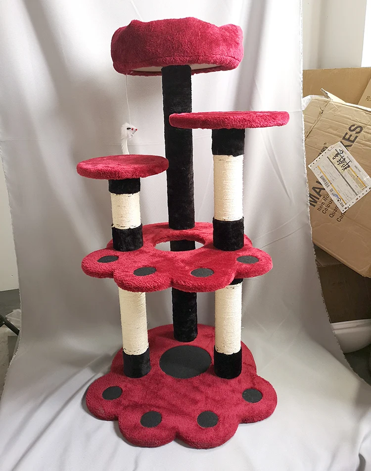 Высококачественный ковер из сизаля, кошачьи деревья, домашняя игрушка, кошачья чесалка, простой дизайн, оптовая продажа, PTC28017