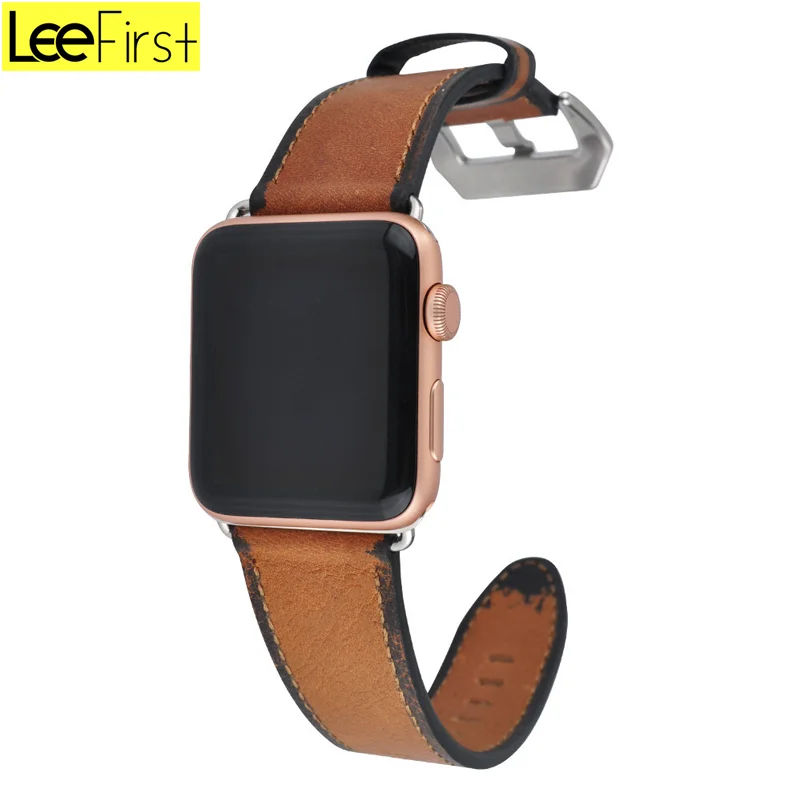 Direct Sales Vintage Leather Belt Watch Band For Apple Watch