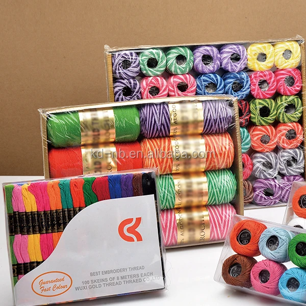 100% хлопчатобумажная чесаная мерсеризованная нить