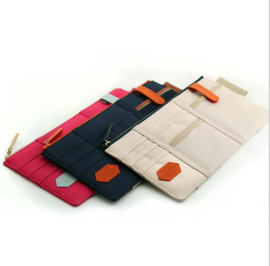 Многофункциональная автомобильная сумка для хранения солнцезащитного козырька, держатель для компакт-дисков, подвесная сумка для телефона