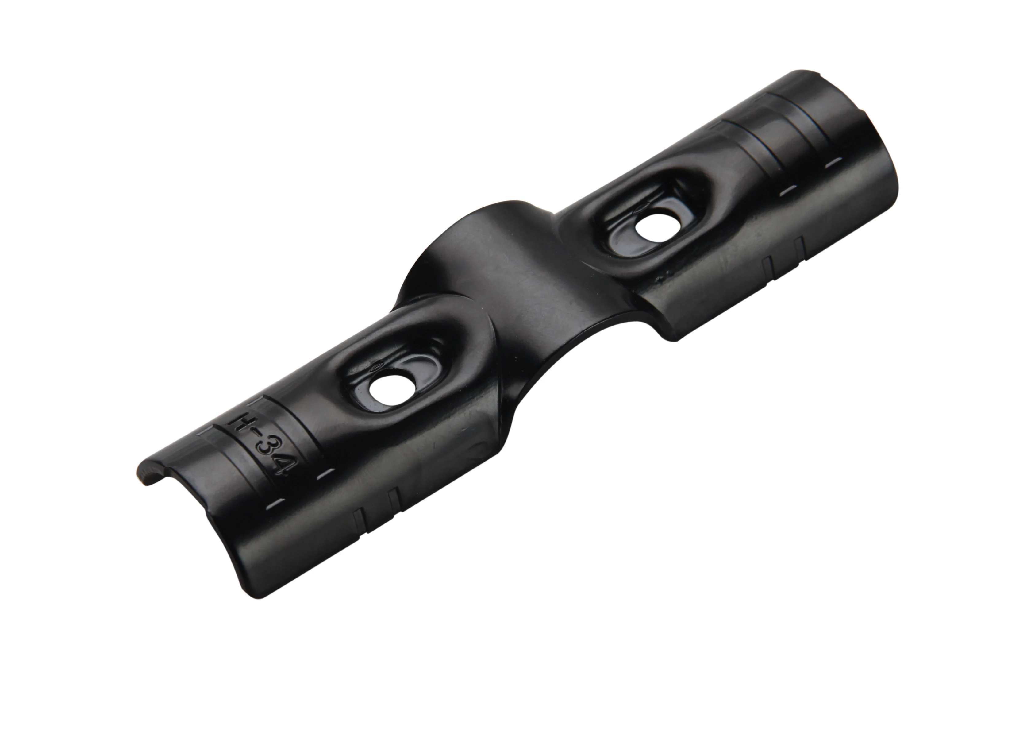 4 way heavy duty durable dismantling black metal joint for Lean pipe