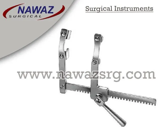 Morse-Favaloro Sternal Retractor 4 movable blades 17 x 22 mm spreading 160 mm