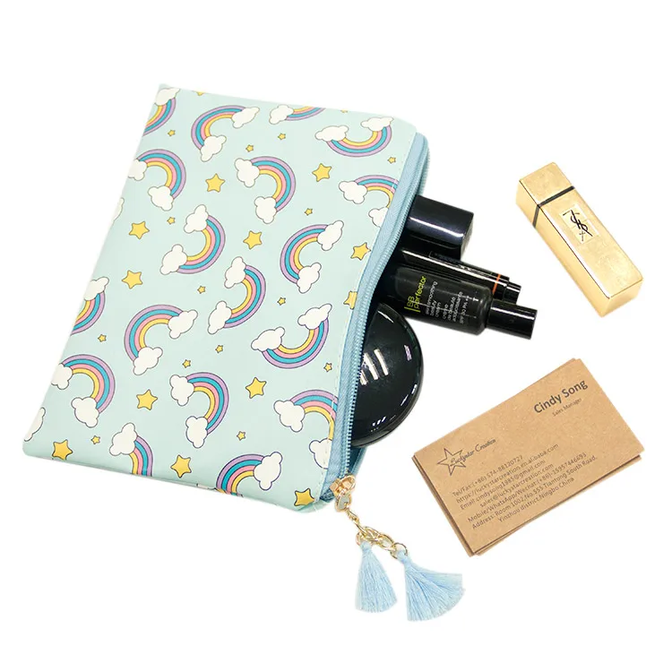 Promotional Zippered PU Pouch Wholesale Mini Cosmetic Bag