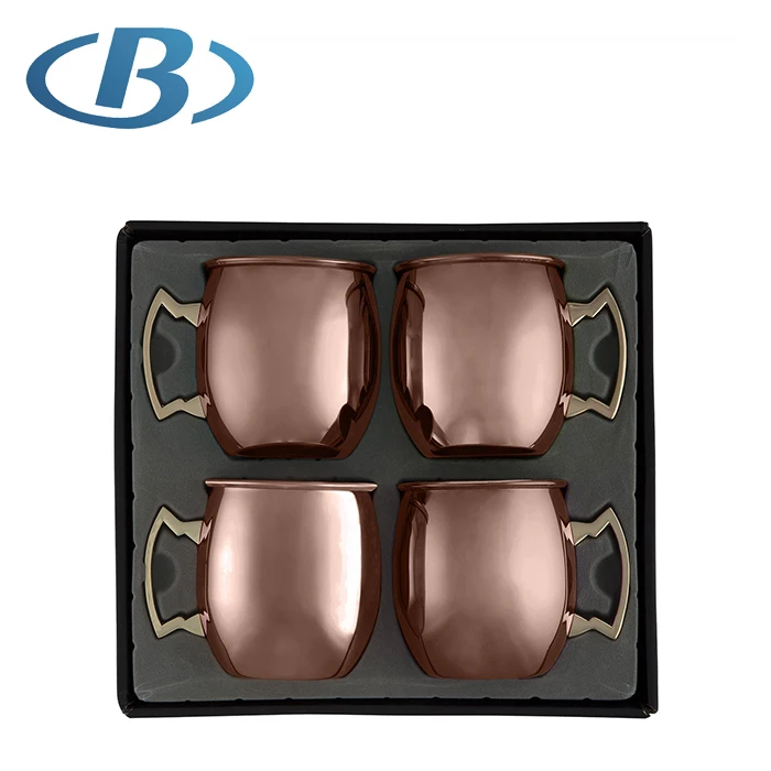 Copper Electroplaing 4 Pieces moscow mule mug set