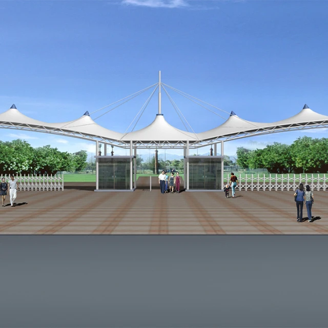 
Car Parking Tension Membrane Structure Construction. 