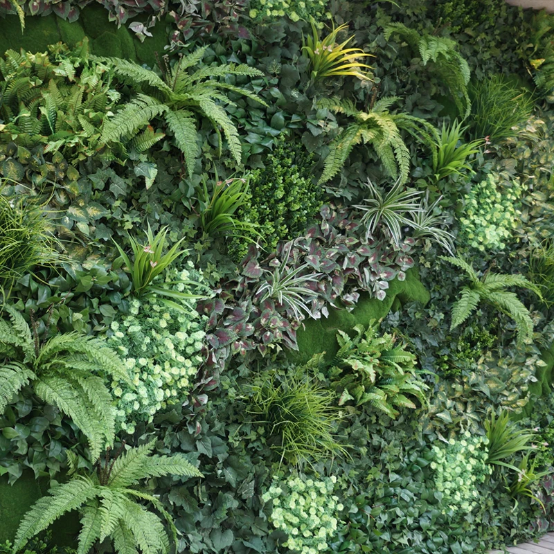 home and outdoor decoration garden wall covering cheap artificial plants vertical garden plastic green wall