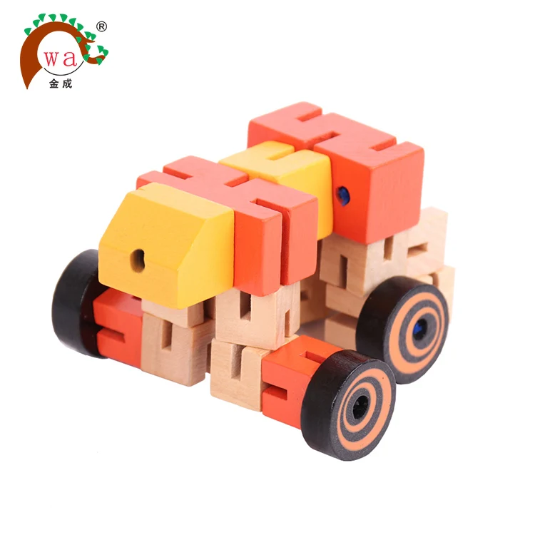 wood cube robot toys and more mobile multifunction phone shelves wood robot toy