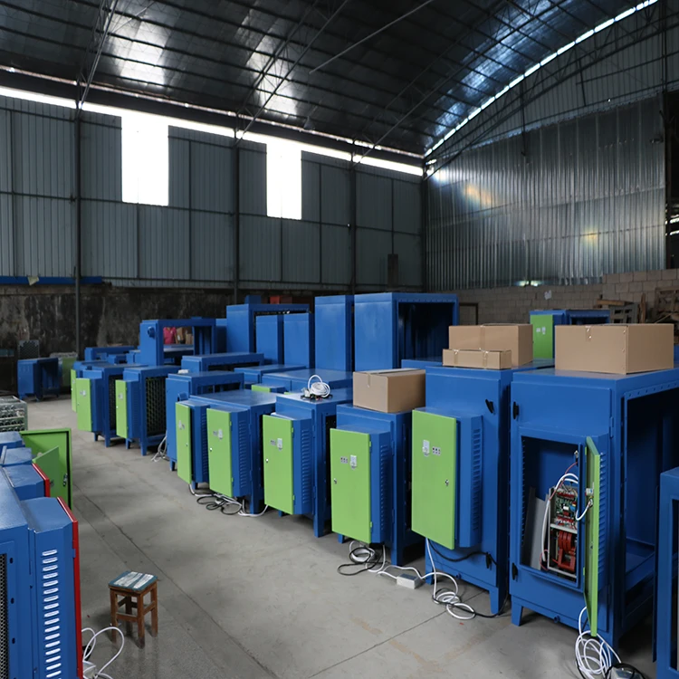 kitchen odor extractor esp air cleaner smoke purification equipment electrostatic filter commercial air scrubber