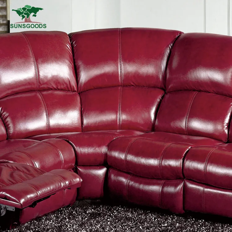 High quality living room sofa chair, luxury leather cinema chair