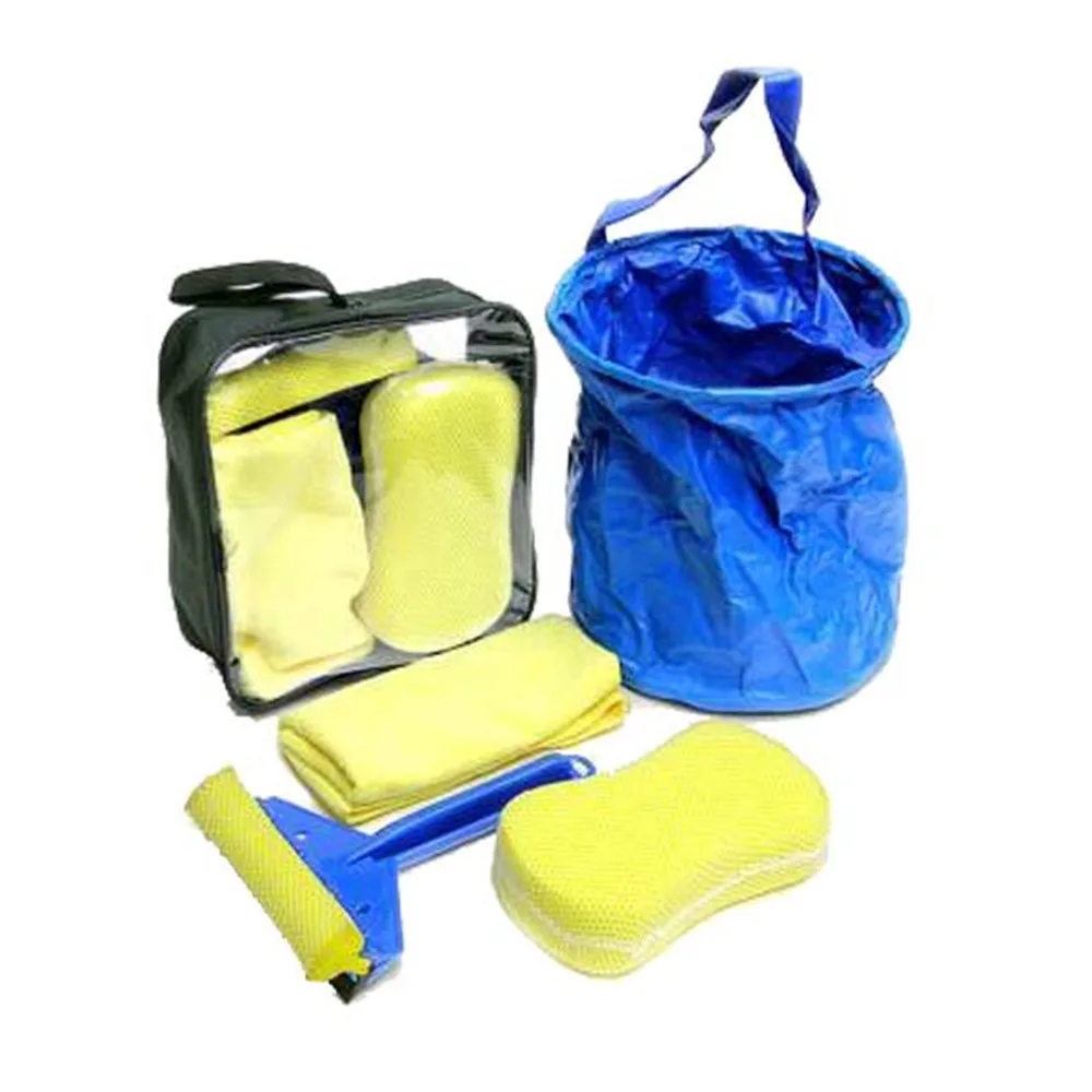 2021 Hot selling 5 Piece Wash Kit/car cleaning kit Car Wash Products Kit/Microfiber Towel Car Cleaning Wash