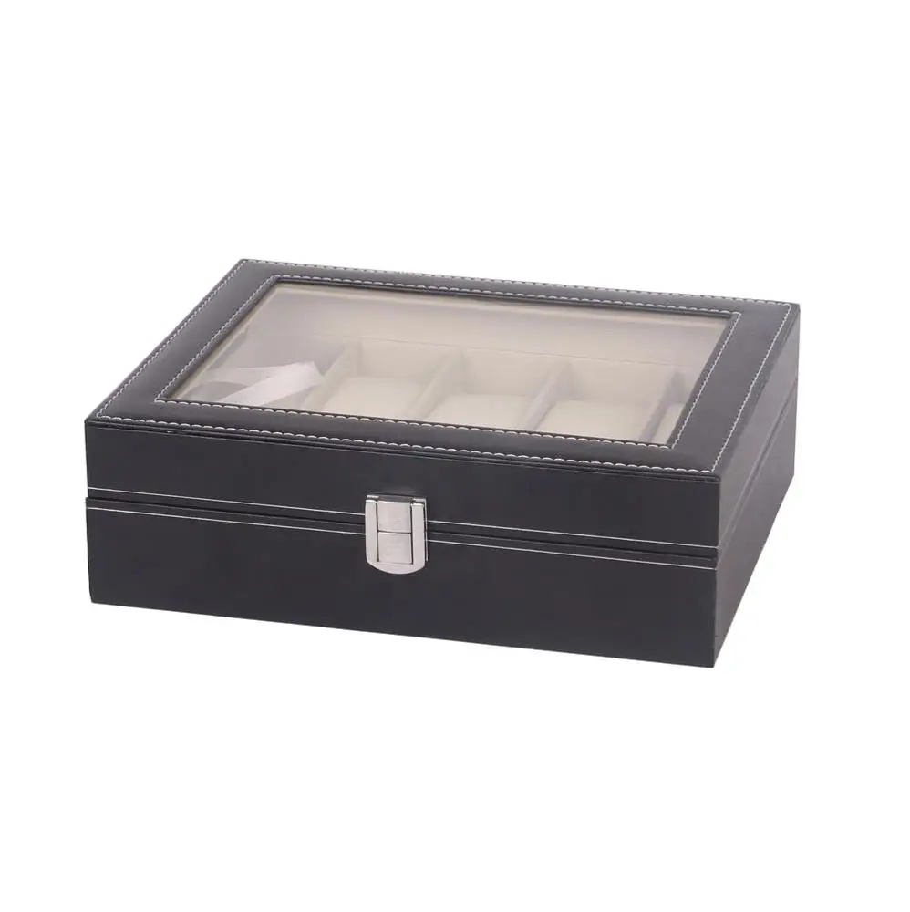 
10 slots pu leather watch packaging box wholesale watch boxes cases 