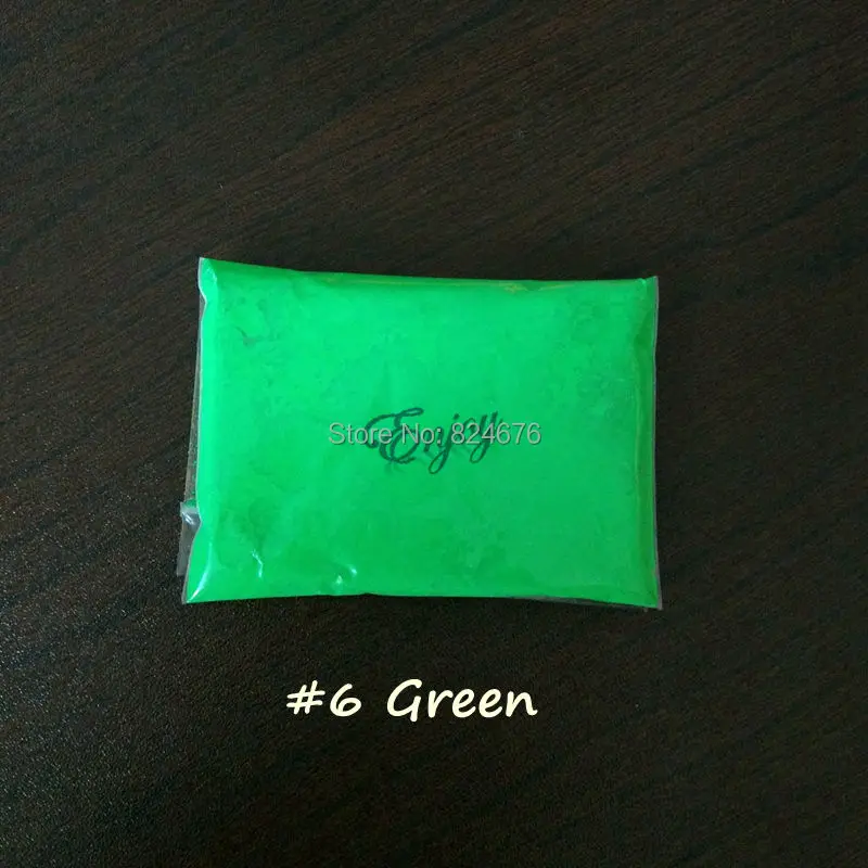 50g lot Green Fluorescent Powder not Luminous Glow Powder Phosphor Pigment Powder for DIY Cosmetic Nail