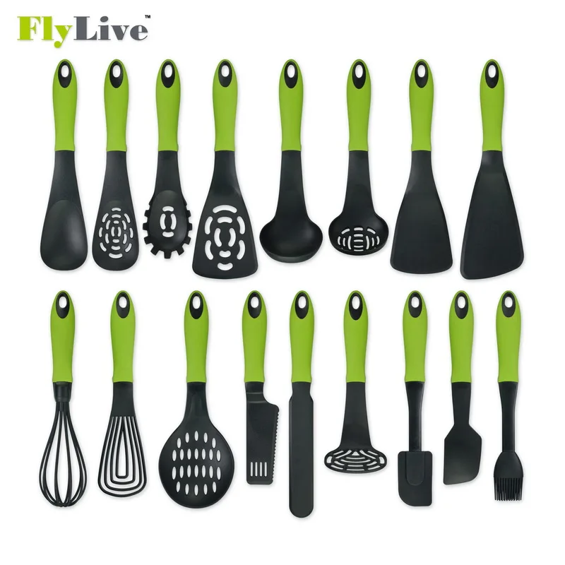 
6PCS PP Handle Kitchen Ware Tools Spatula Turner Non-Stick Utensil Set 