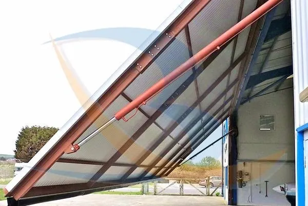 Открывающийся гидравлический подъемный цилиндр для контейнерных ворот