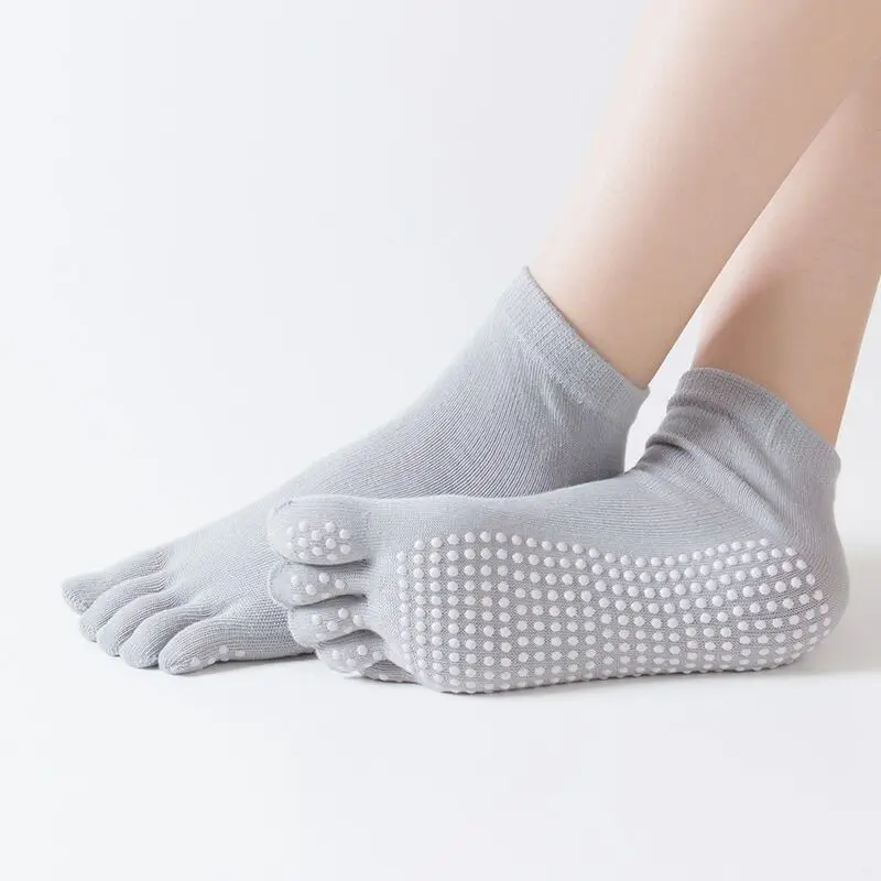 
Yoga Socks Exercise Sports Non-slip Sock Toe Five Fingers Girl Female Women Ladies Barre Ballet socks 