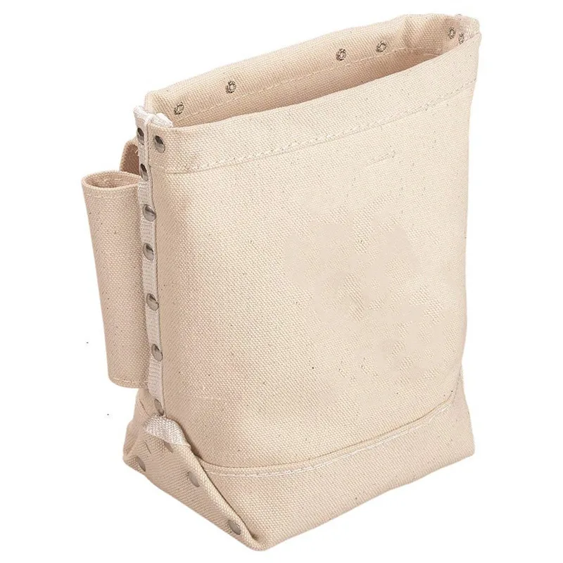 Canvas Tool Bag, Small Bag for Bolt Storage with Bull Pin Loops