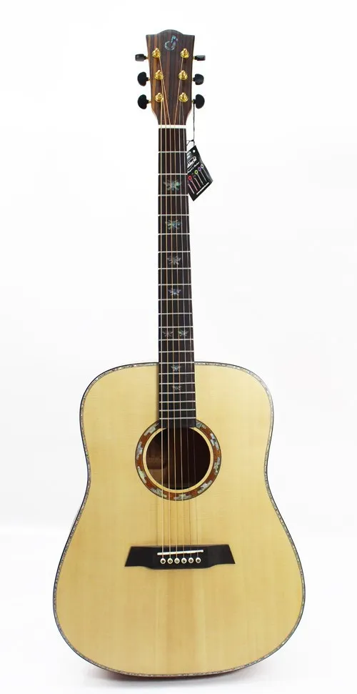 
41 inch all solid wood acoustic guitar 