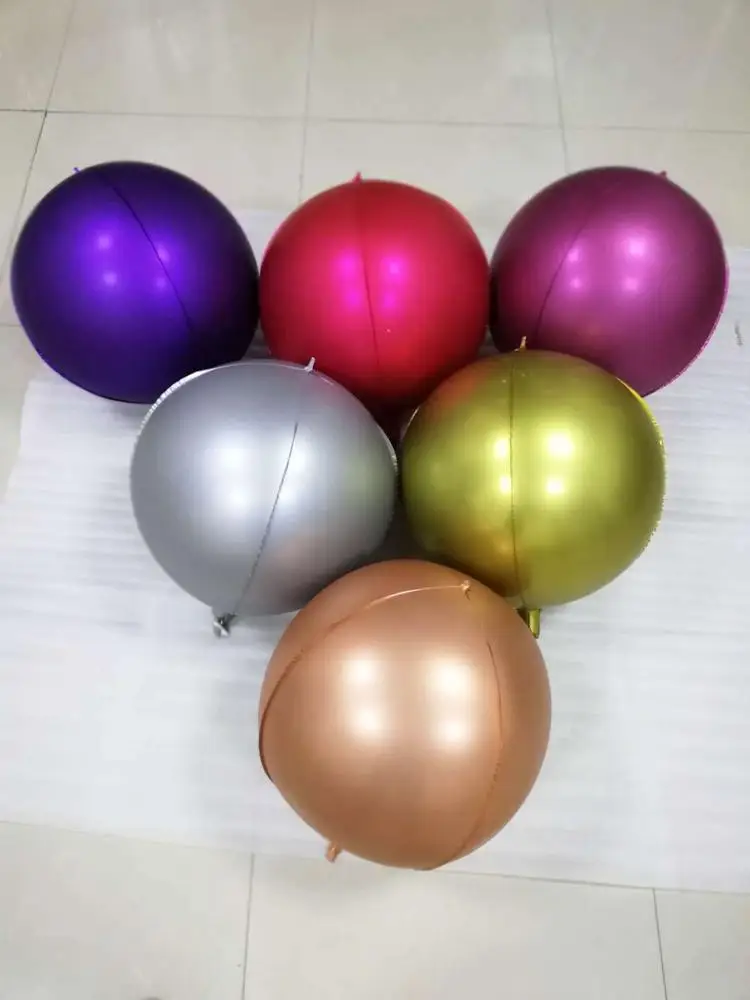 4D Round Shape globos aluminium Foil balloon party decoration