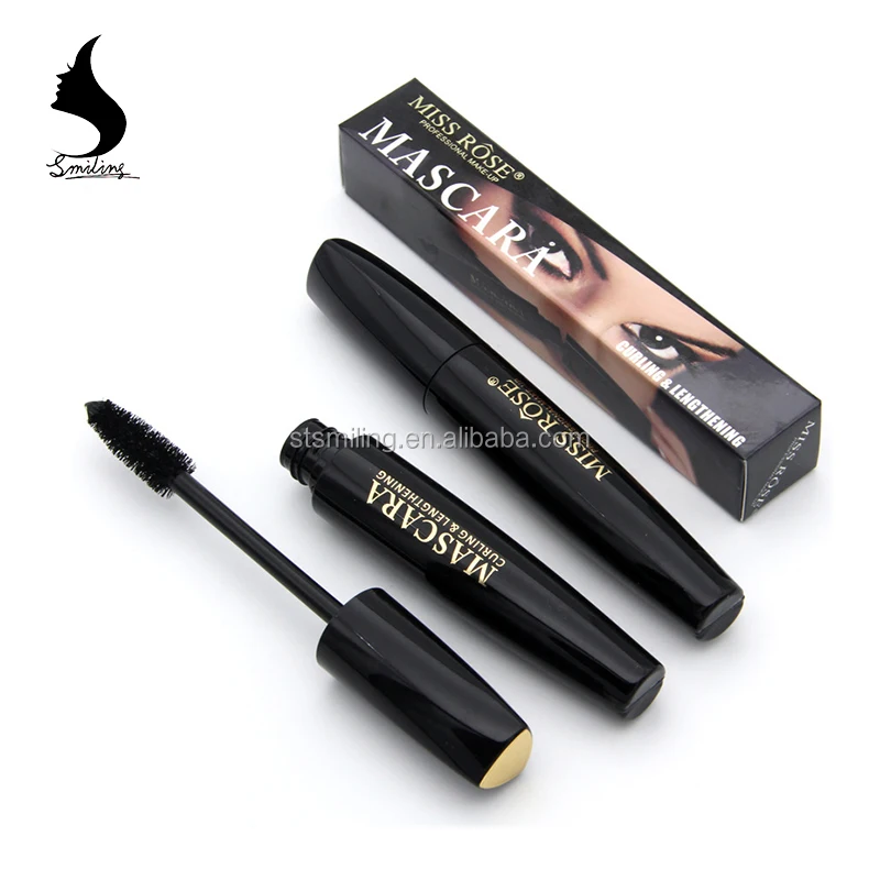
Miss Rose 4D Fiber Lengthening Extension Volume Mascara Black Ink Waterproof 3d Fiber Eyelash Extension Mascara 