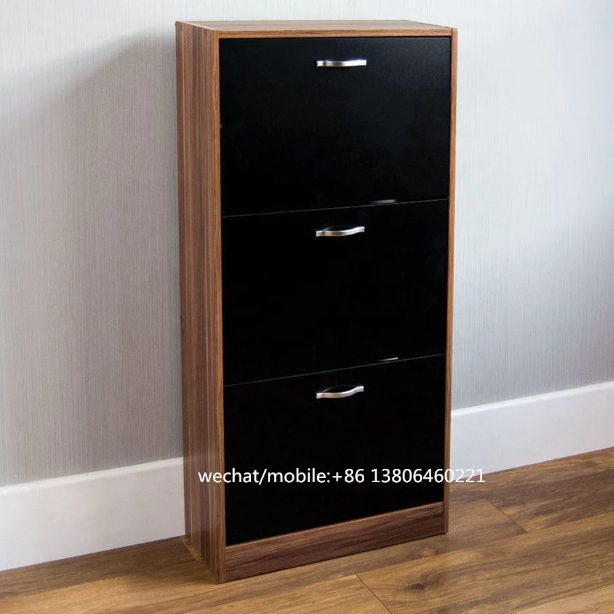 SG-LL162  wooden 3 drawers  shoe cabinet used with high quality made in China
