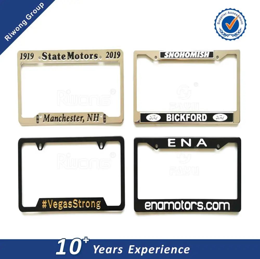 license plate frame plastic/aluminum/stainless steel/metal