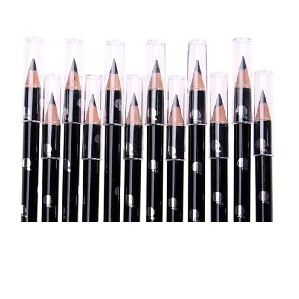 12 шт. Черный Водонепроницаемый подводка Карандаш Женщины Make Up Tool
