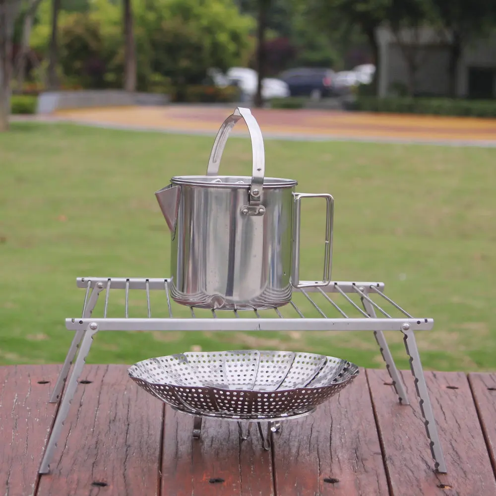 2022  new design Portable mini Stainless Steel outdoor charcoal bbq grill for camping outdoor  with round tube