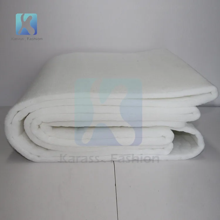 Natural white waterproof batting insulation roll polyester