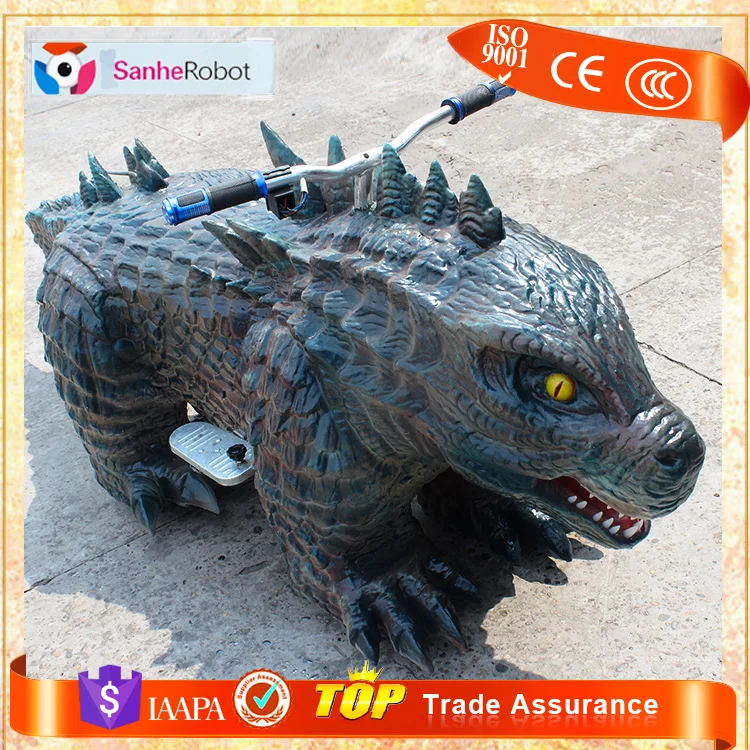 Dino park Godzilla coin operated animatronic kids dinosaur rides