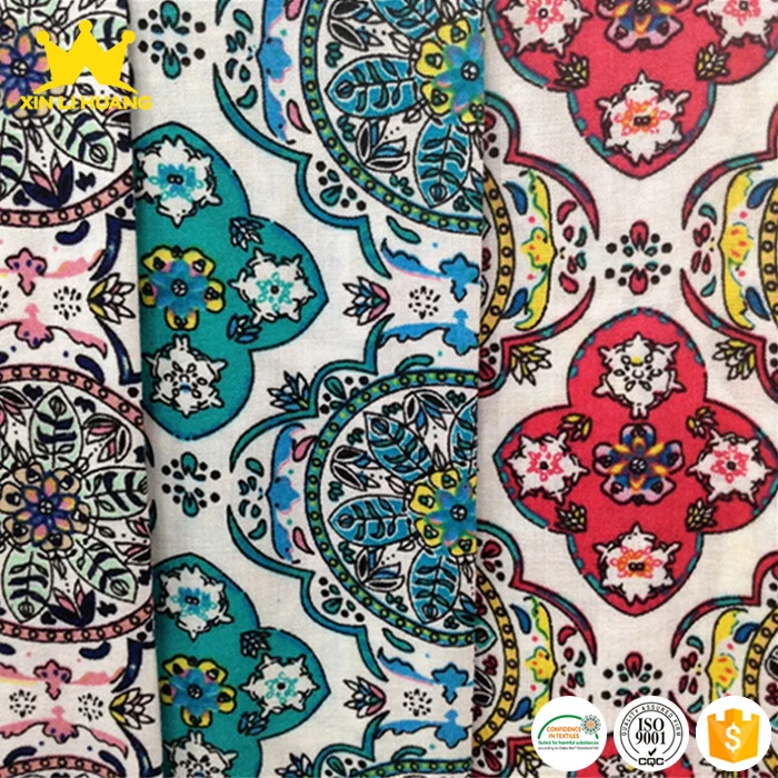 Textile Factory Wholesale Multi Style 100% Floral Printed Rayon Fabric
