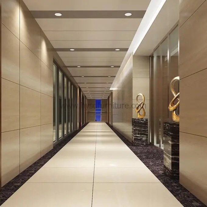 Modern hotel furniture lobby Corridor Wall decor for 5 star