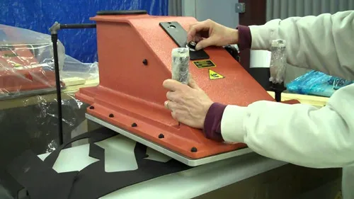 Hydraulic Swing Arm Die Press Machine/clicker Cutting Press Leather 370*450mm 900*430mm HONGGANG 0.75kw  20ton 865kg 90mm