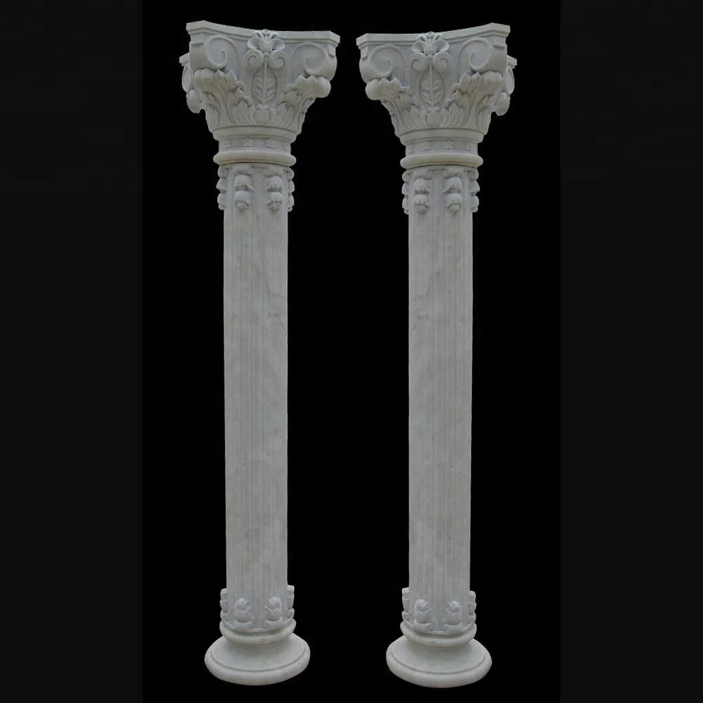 
yellow marble roman columns decoration 