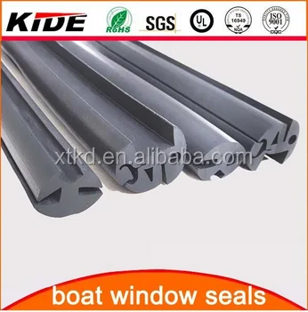 EPDM boat windshield and window rubber seal glazing profile