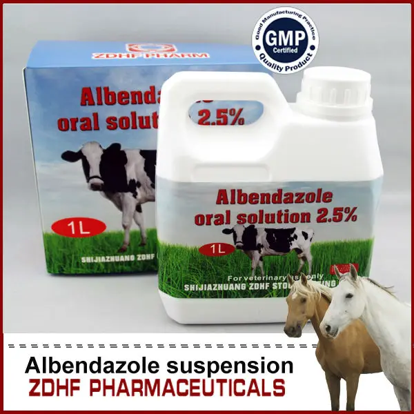 
Farming cattle/calve/sheep/goat/pig/camel/cow antibiotic/dewormer Oral Solution Albendazoel suspension 