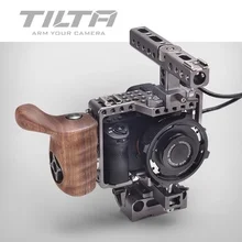 TILTA A7 Rig A7S A7S2 A7R A7R2 Camera Cage + Baseplate + Wooden Handle + Top Handle for SONY A7 Series Video Film Shooting