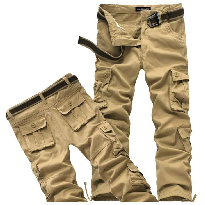 
casual khaki cargo pants for autumn 