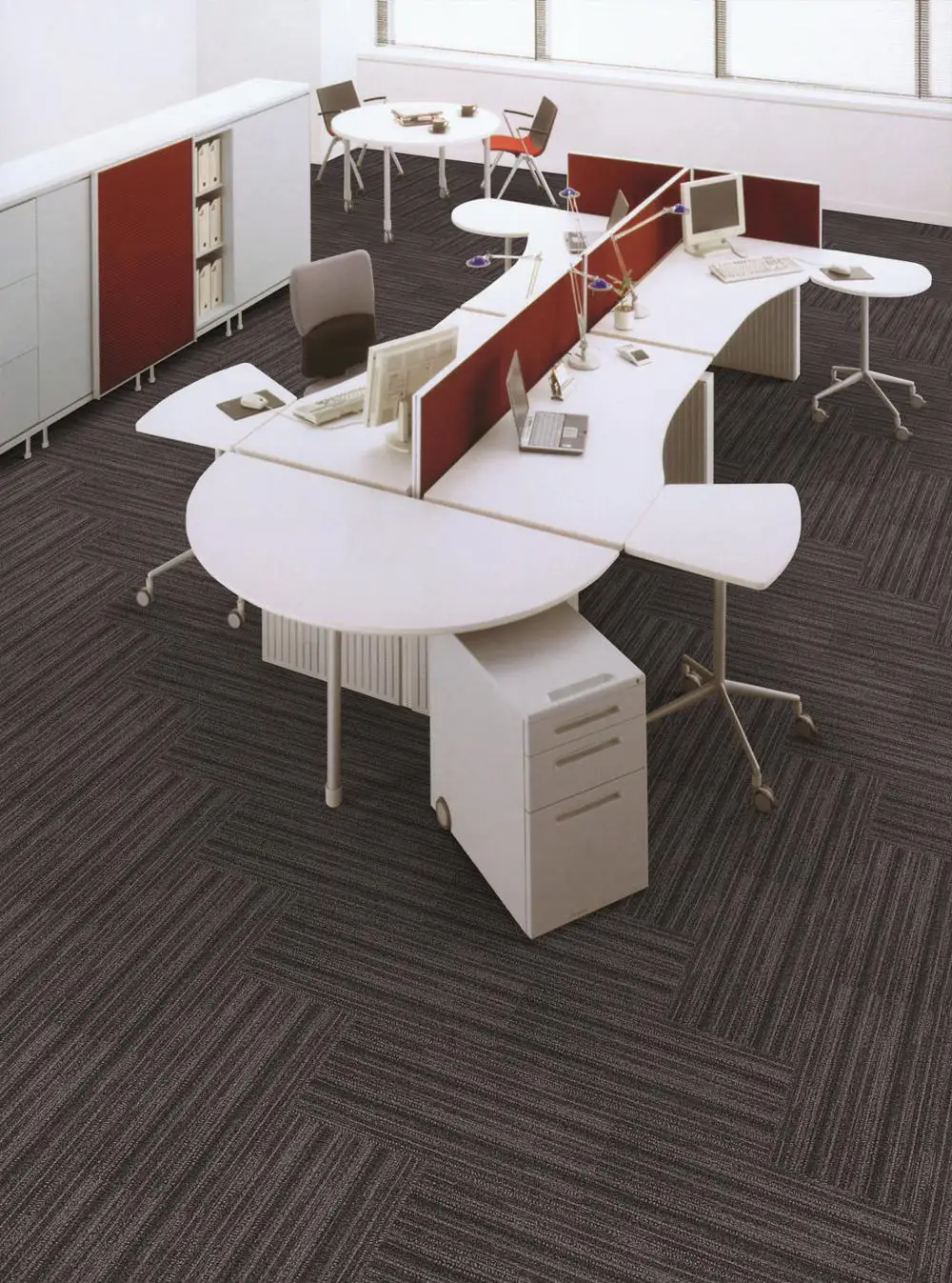 DIY 25x100 cm 100% Nylon Carpet Tiles For High Traffic Area