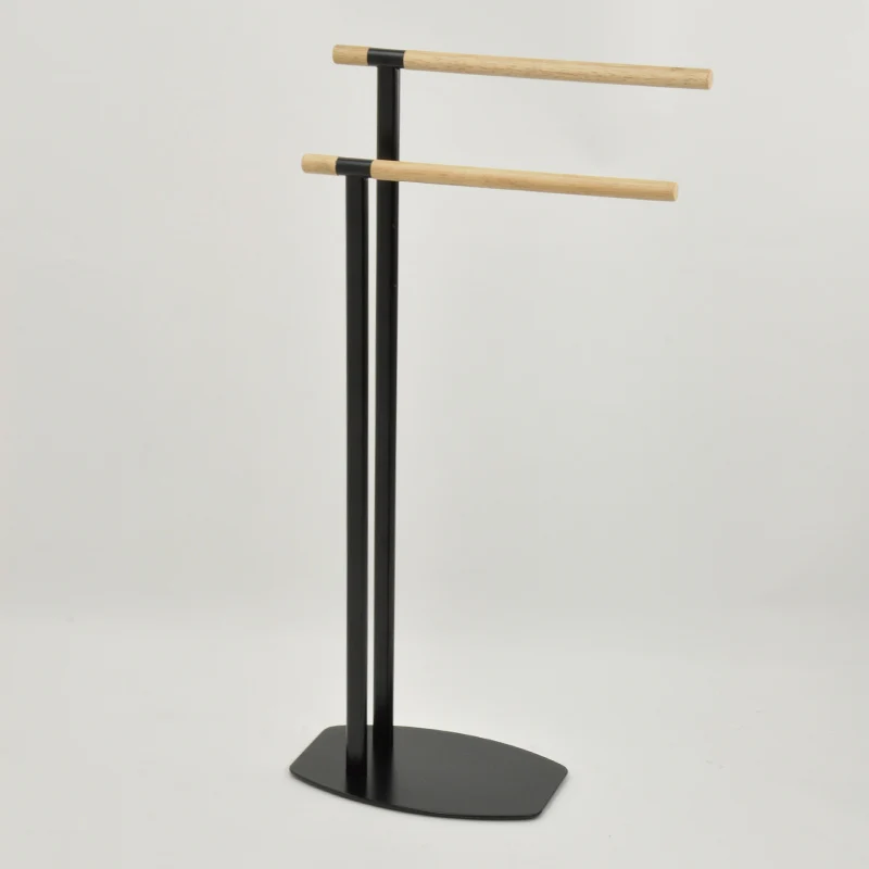 Best Masterpiece Black Metal Tube Noble Towel Stand