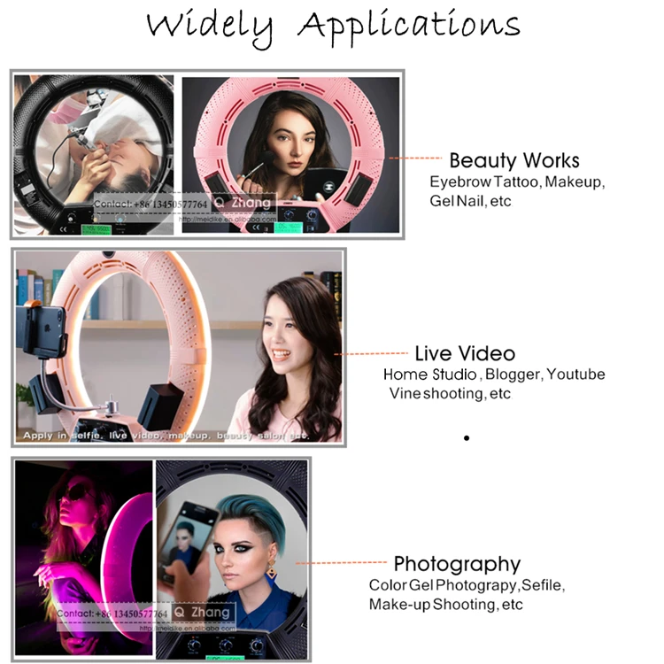 Yidoblo одобренный CE FC-480 RGB для видеостудии фотографии кольцо света с функцией подставки и точность цветопередачи CRI 95 18 дюймов дистанционного Ringlight 2800k-9990k