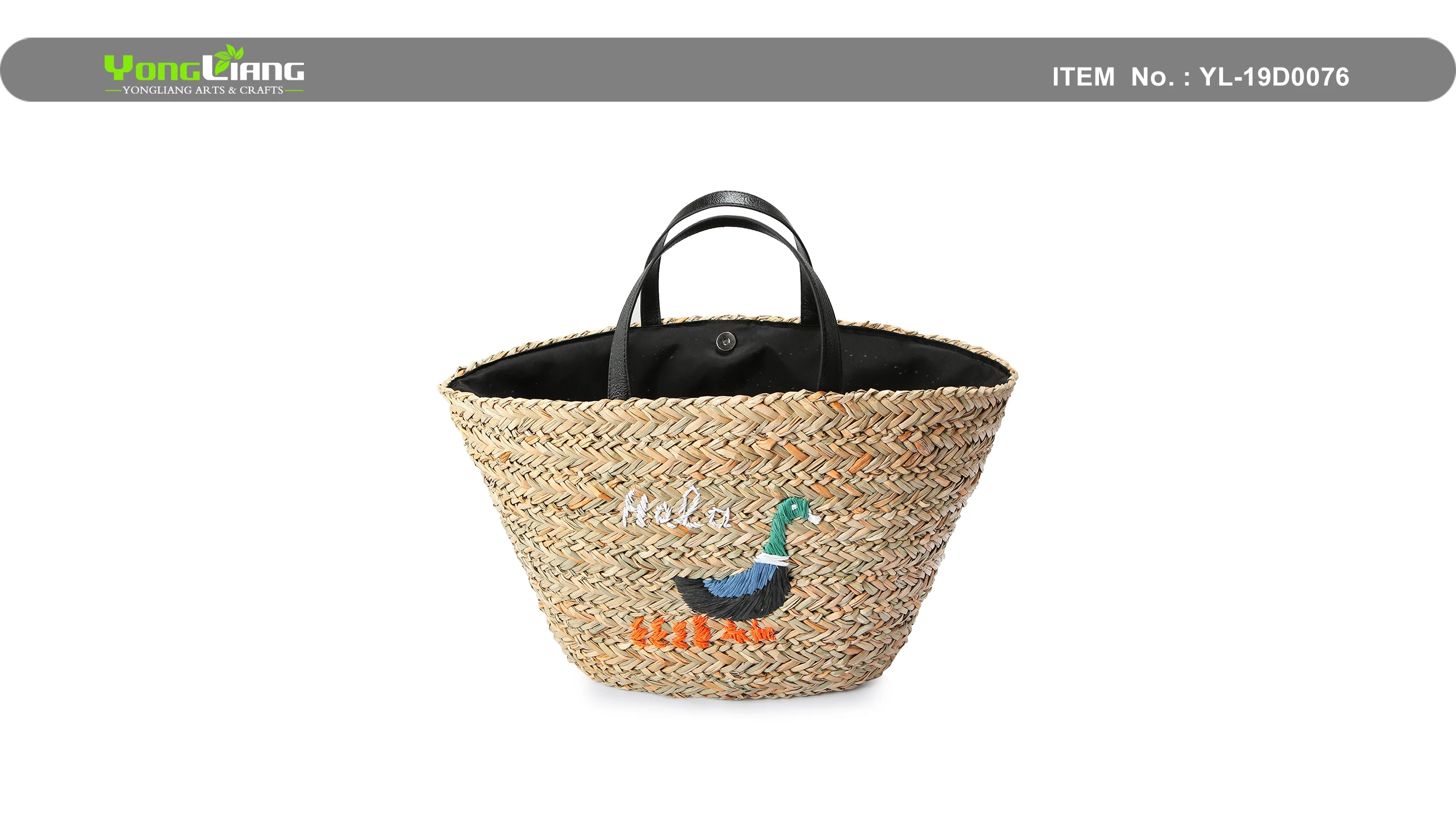 natural straw bag handmade woven handbag braid weaving handbag bag