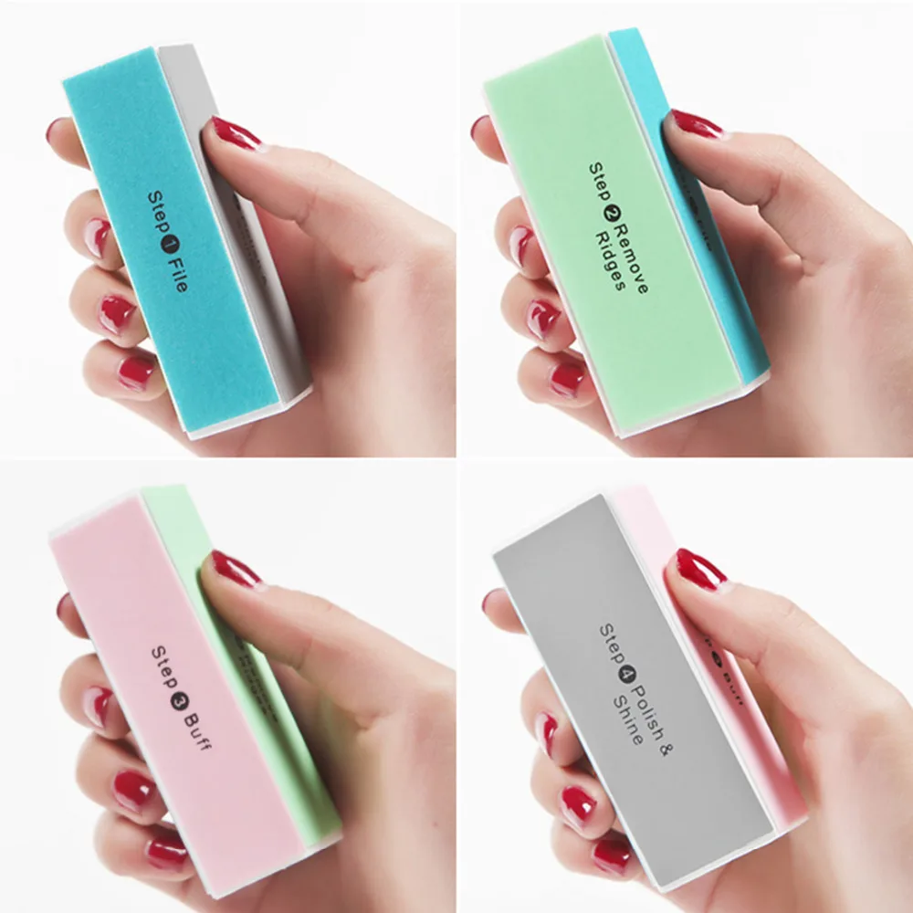 
Wholesale nail supplies disposable 4 sided nail buffer block custom nail buffer 