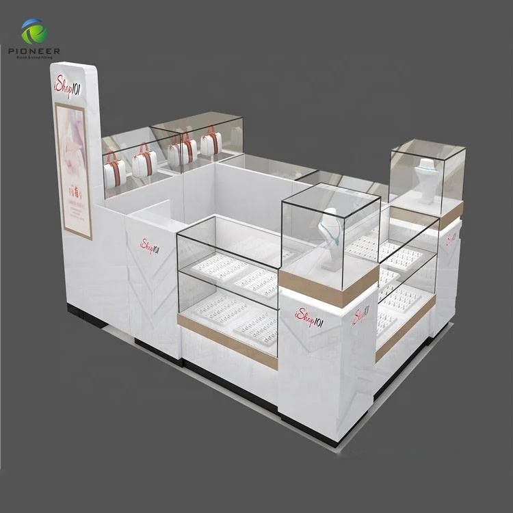 Pioneer Mobile Phone Display Cabinet Cell Phone Kiosk For Shop Counter Design