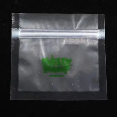 Custom Transparent Resealable Small Black Zip Mylar Bags Smell Proof Bag With Lock