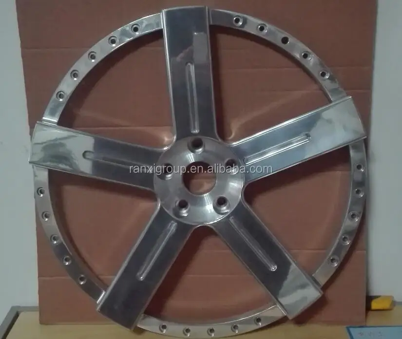 22' polished center disk for 3 piece forged wheel