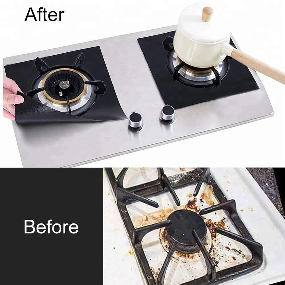Hot sell PFOA free Silver good flex-life gas stove burner covers